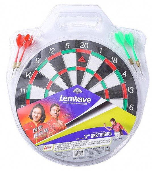 לוח קליעה למטרה 12 אינץ עם חיצים LENWAVE דגם BS-4442-1