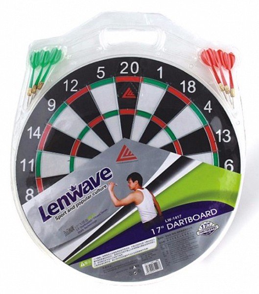 לוח קליעה למטרה 17 אינץ עם חיצים LENWAVE