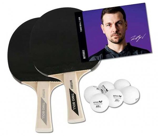 סט בטרפליי מחבטים וכדורים לפינג פונג Butterfly Timo Boll