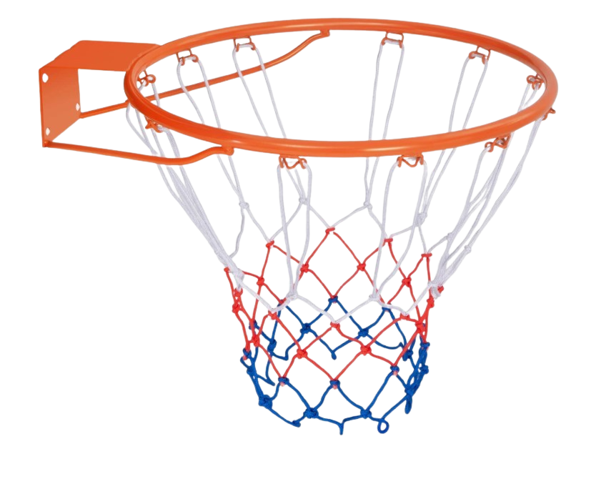 טבעת סל כתומה 45 סמ עם רשת צבעונית DUNK PRO M183