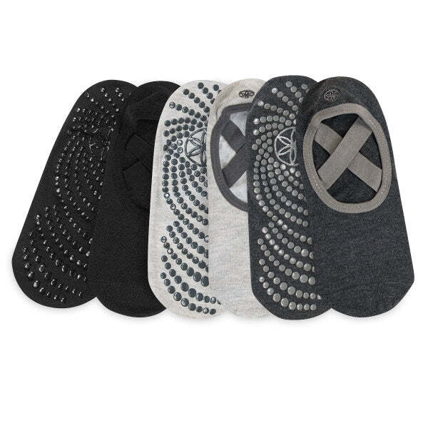 סט 3 זוגות גרבי יוגה Gaiam Yoga Barre