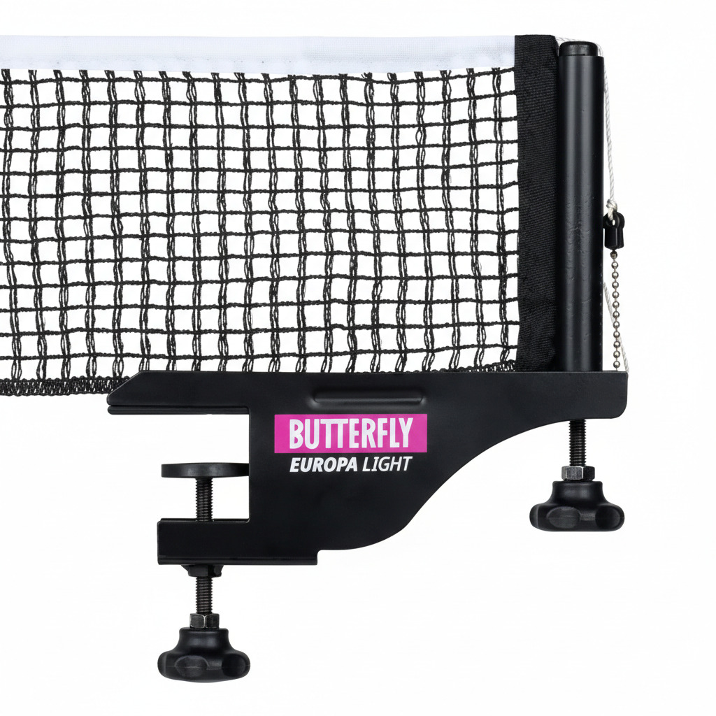 רשת טניס שולחן כולל עמודים Butterfly Europa Light