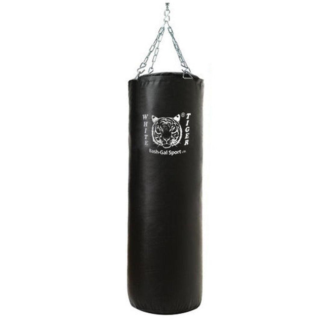 שק איגרוף WHITE TIGER PU מלא שחור במגוון גבהים