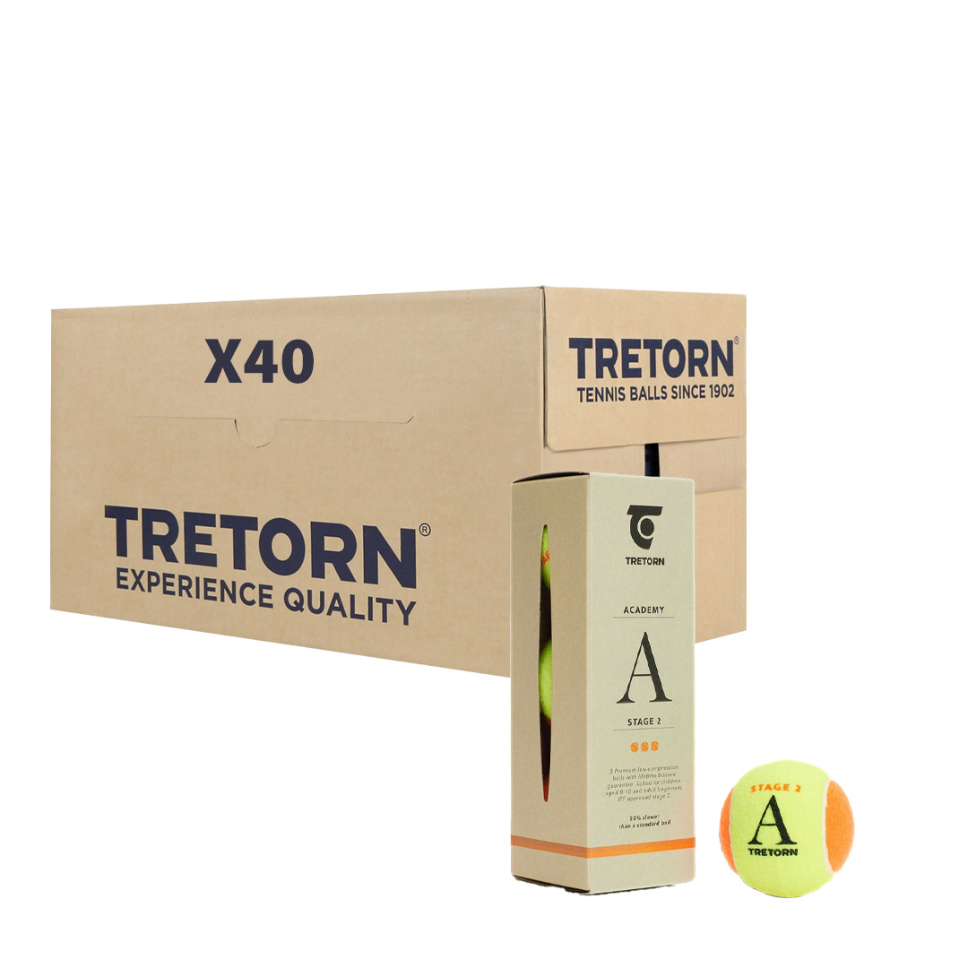 ארגז כדורי טניס Tretorn Academy Orange 50% (120 יח')