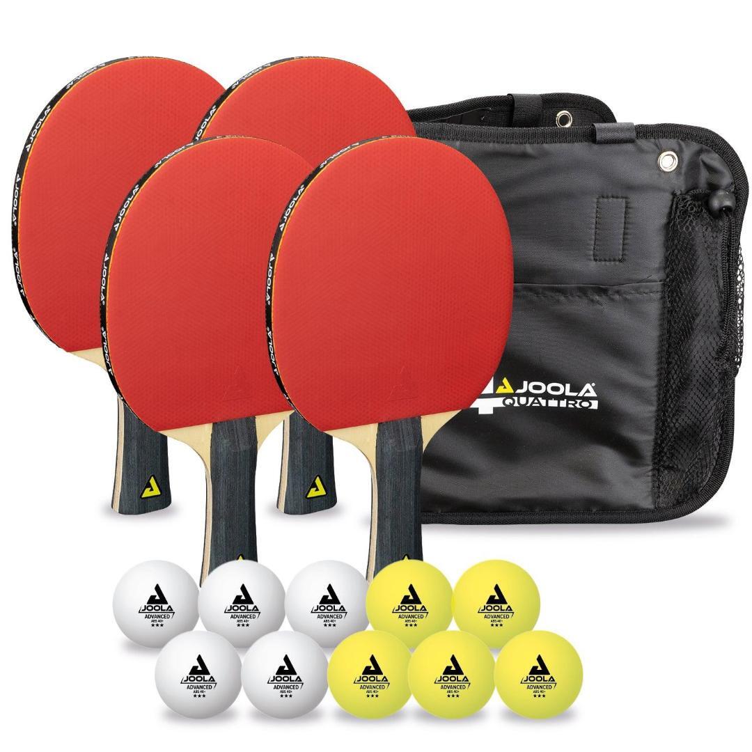 סט טניס שולחן Joola Set Quattro (4 מחבטים + 10 כדורים)