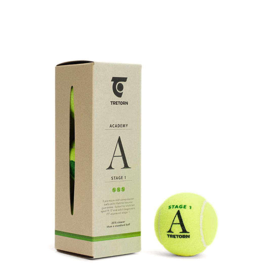 כדור טניס רך Tretorn Academy Green 75% 3 יח'