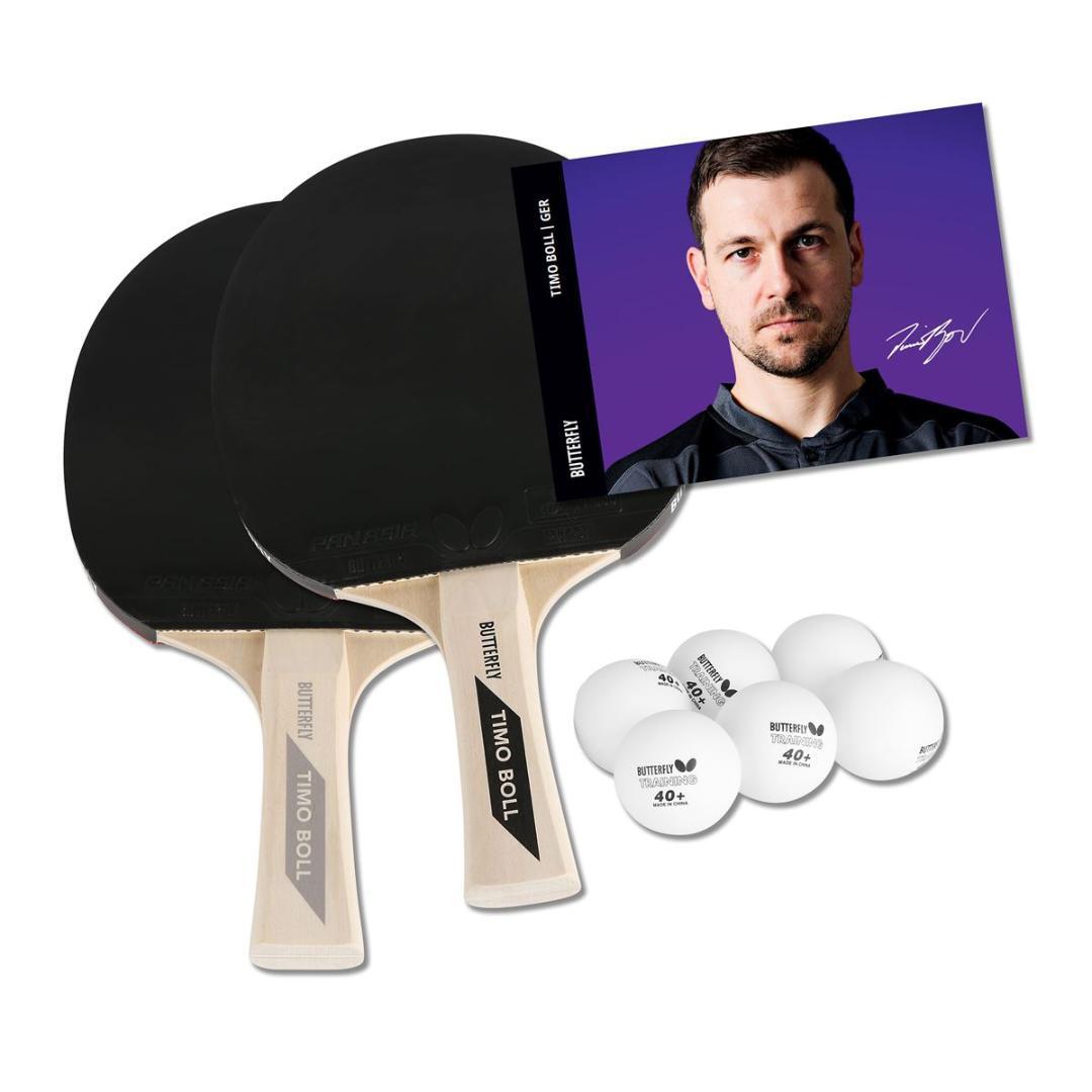 סט 2 מחבטים ו-6 כדורים Butterfly Timo Boll Set דגם 85106