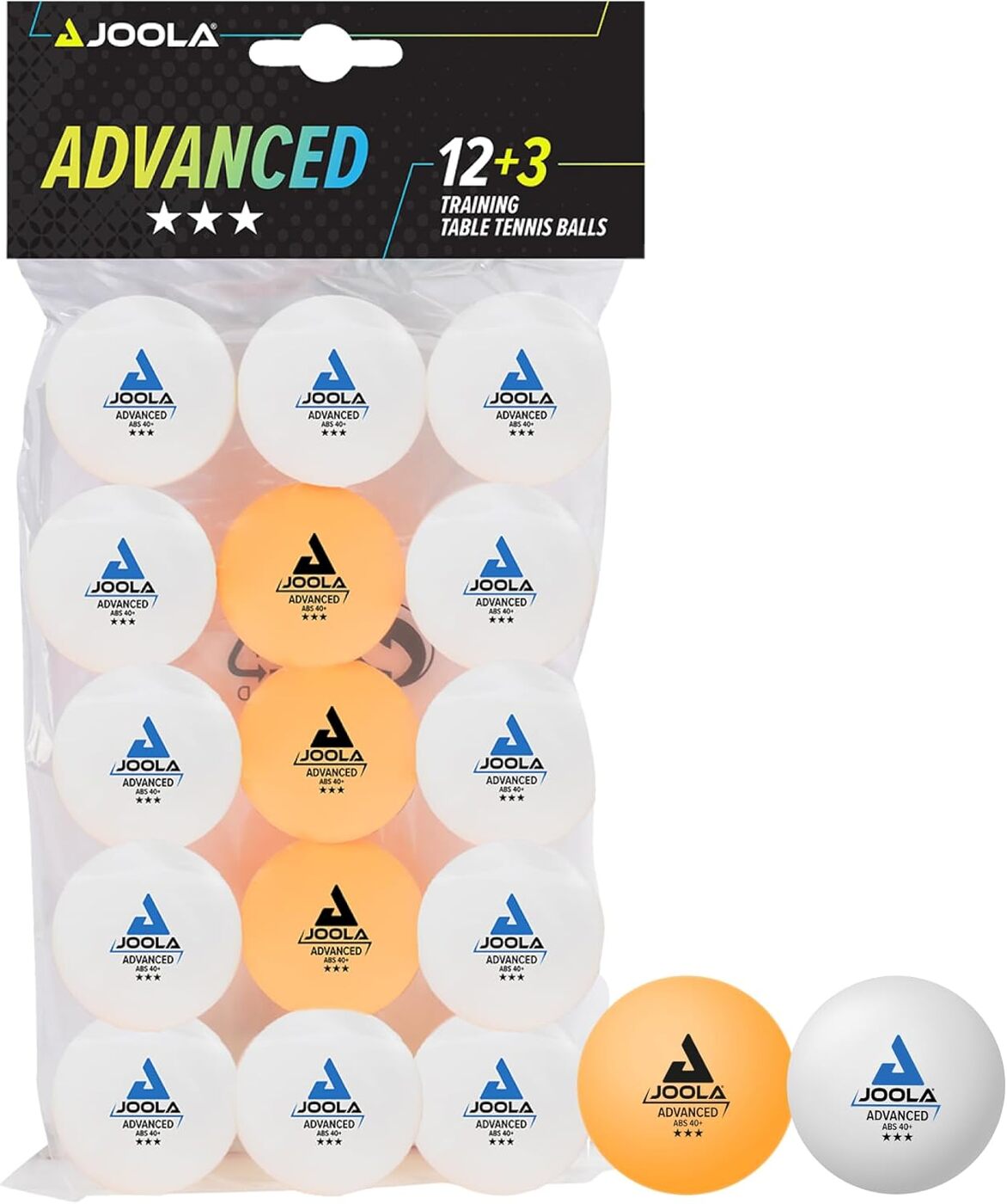 15 כדורי טניס שולחן Joola Advanced 3 Star