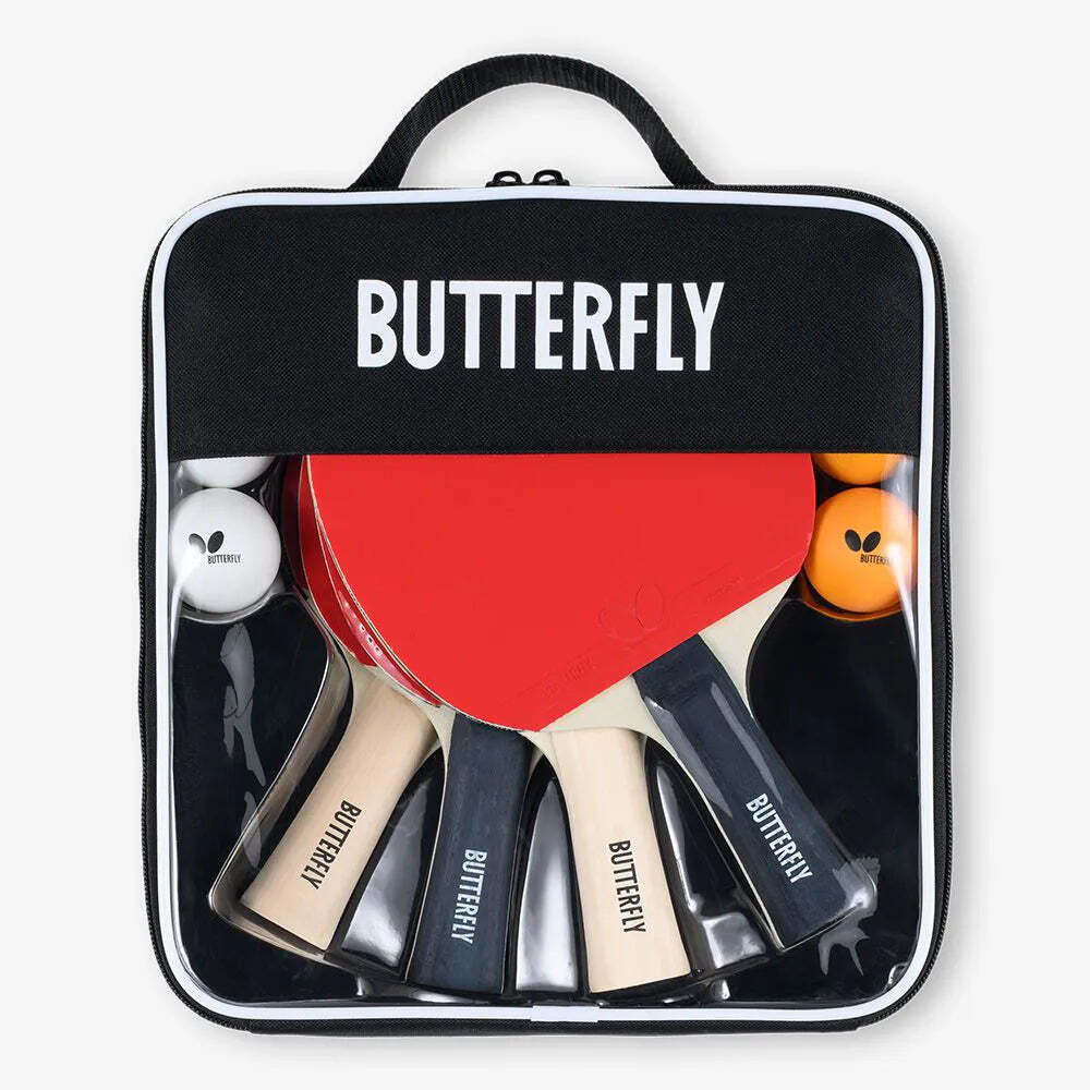 מארז מחבטים וכדורים טניס שולחן Butterfly Racket Set Easy