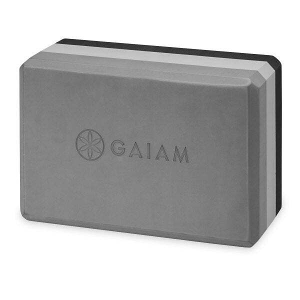 בלוק יוגה Gaiam Tri Color פחם