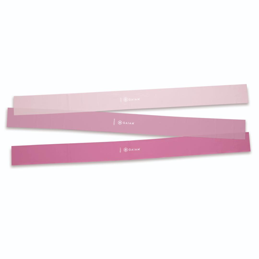 סט 3 גומיות אימון שטוחות Gaiam Flat Band