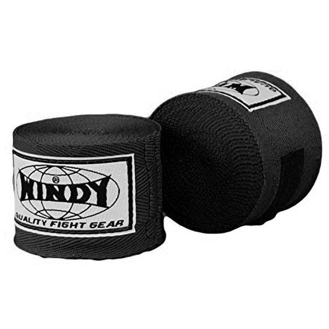 חותלות איגרוף שחורות (זוג) Windy 4.5 מטר דגם HW-2