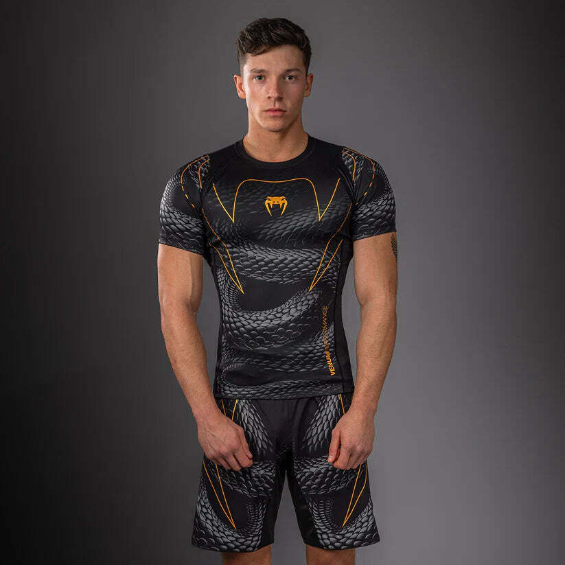 ראשגארד קצר Venum Matupa Black/Grey/Gold