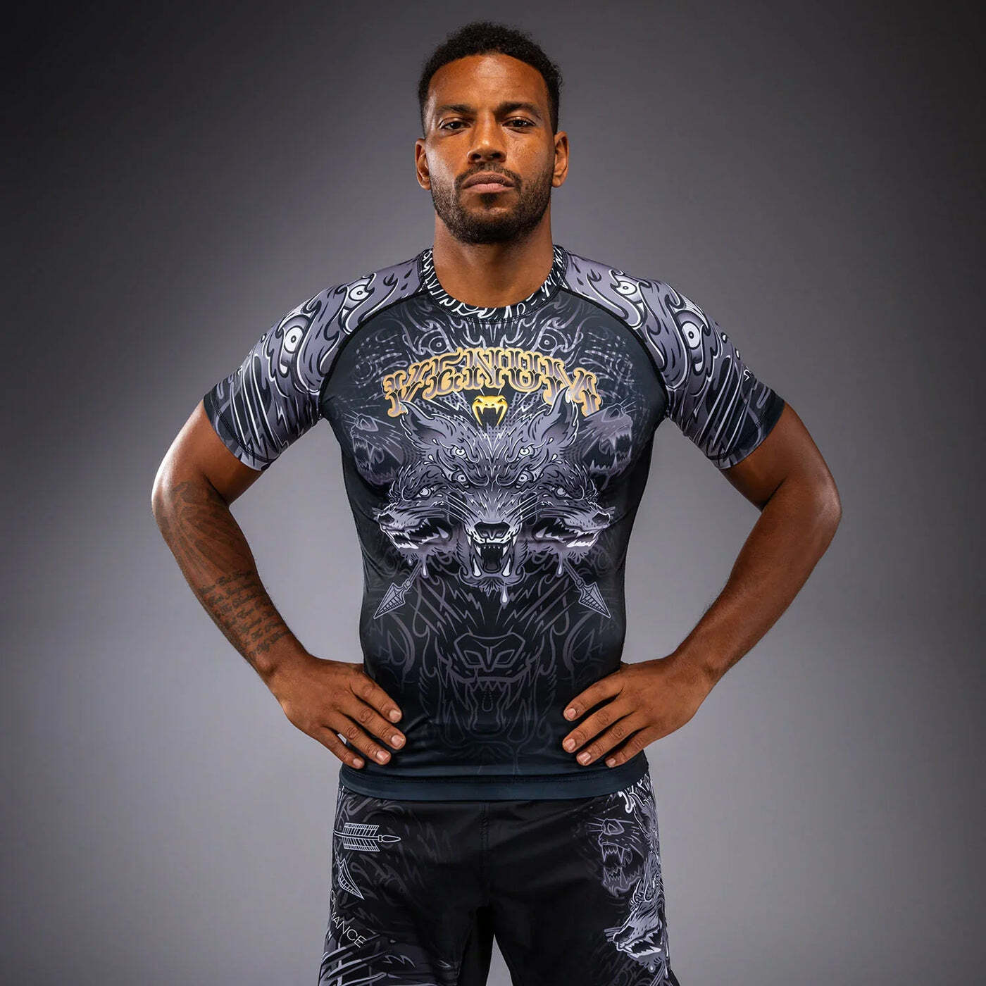 ראשגארד Venum Wolf Atak - Black/Grey