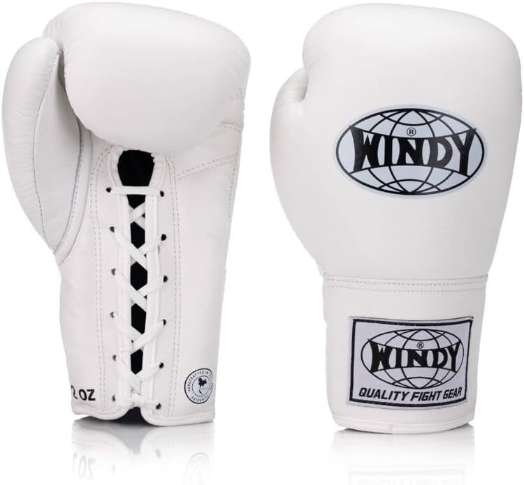 כפפות אגרוף עור עם שרוכים Windy Classic Lace-Up