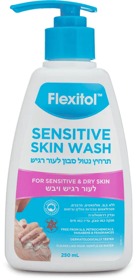 פלקסיטול תרחיץ לעור רגיש ויבש